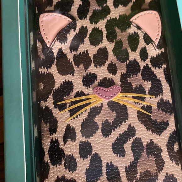 Kate Spade Leopard Print Kitty Cat IPhone 8 Plus - IPhone 7 Plus Snap Case - Picture 9 of 16